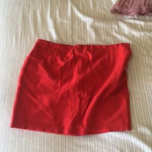 Red skirt